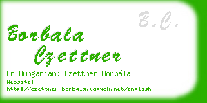 borbala czettner business card